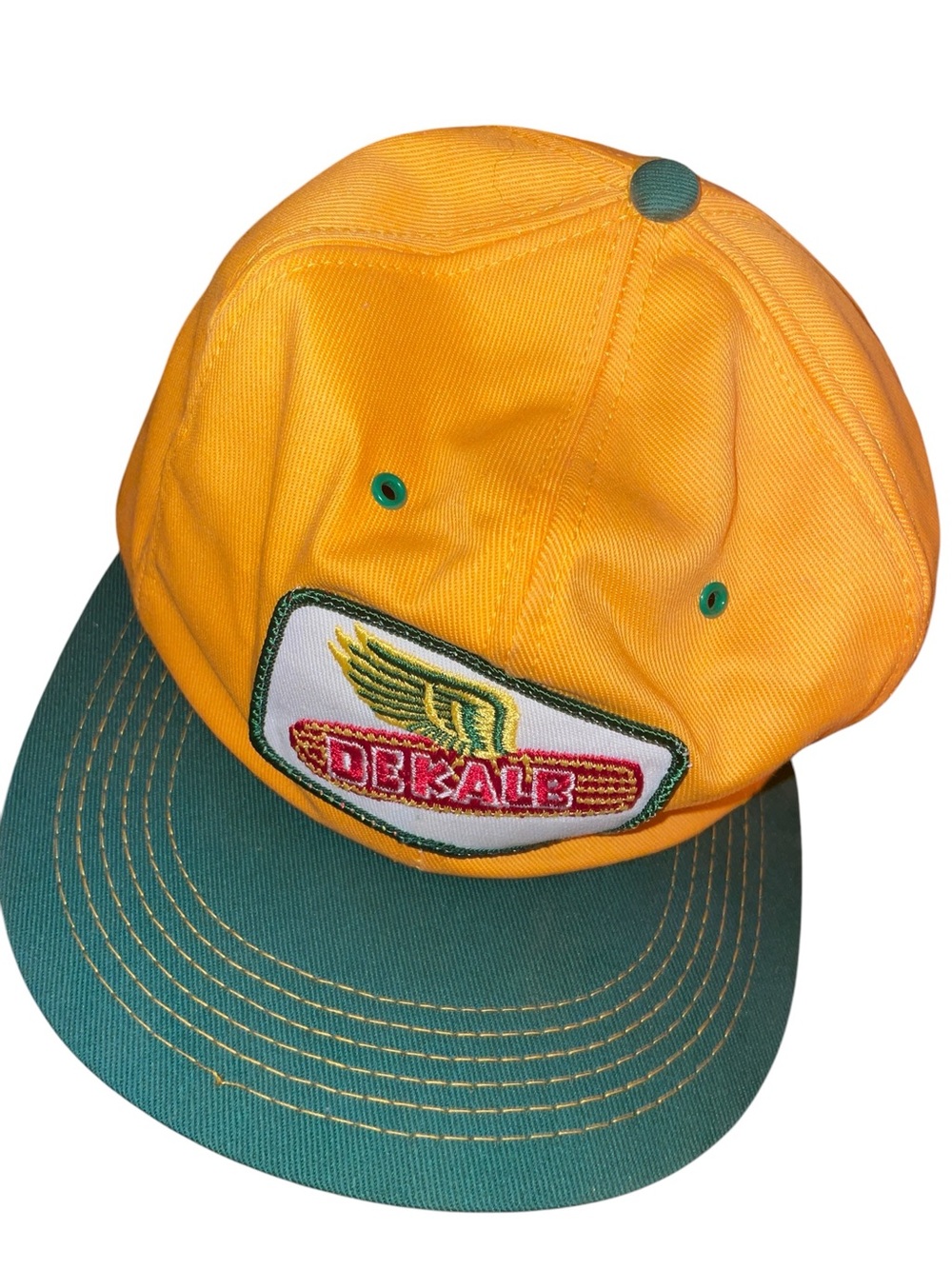 Vintage DeKalb Seed Corn Hat K Brand USA Snapback Farm Cap - Picture 11 of 16